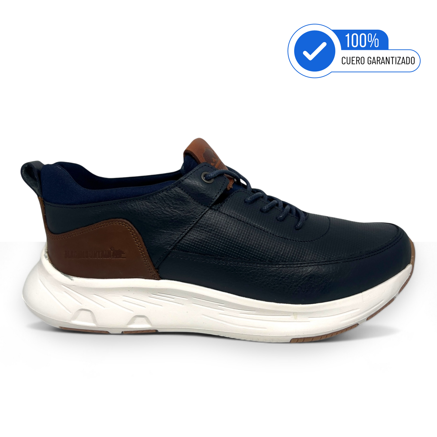 Calzado 100% Cuero Hombre BMH24912 - AZUL 10% OFF