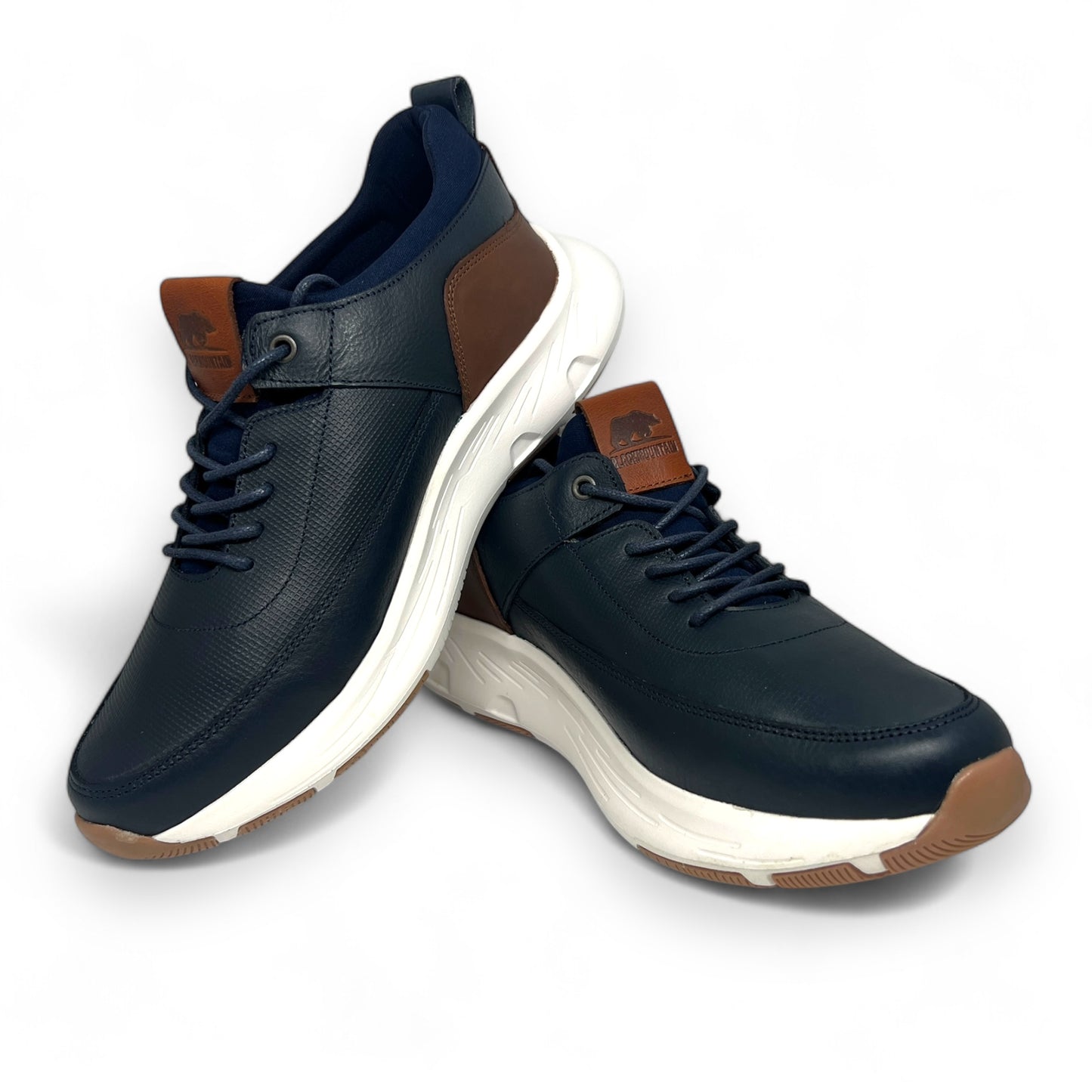 Calzado 100% Cuero Hombre BMH24912 - AZUL 10% OFF