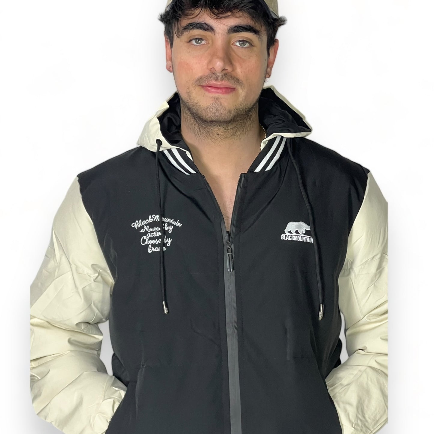 Chaqueta Unisex BMH232316-NEGRO/BEIGE 40% OFF