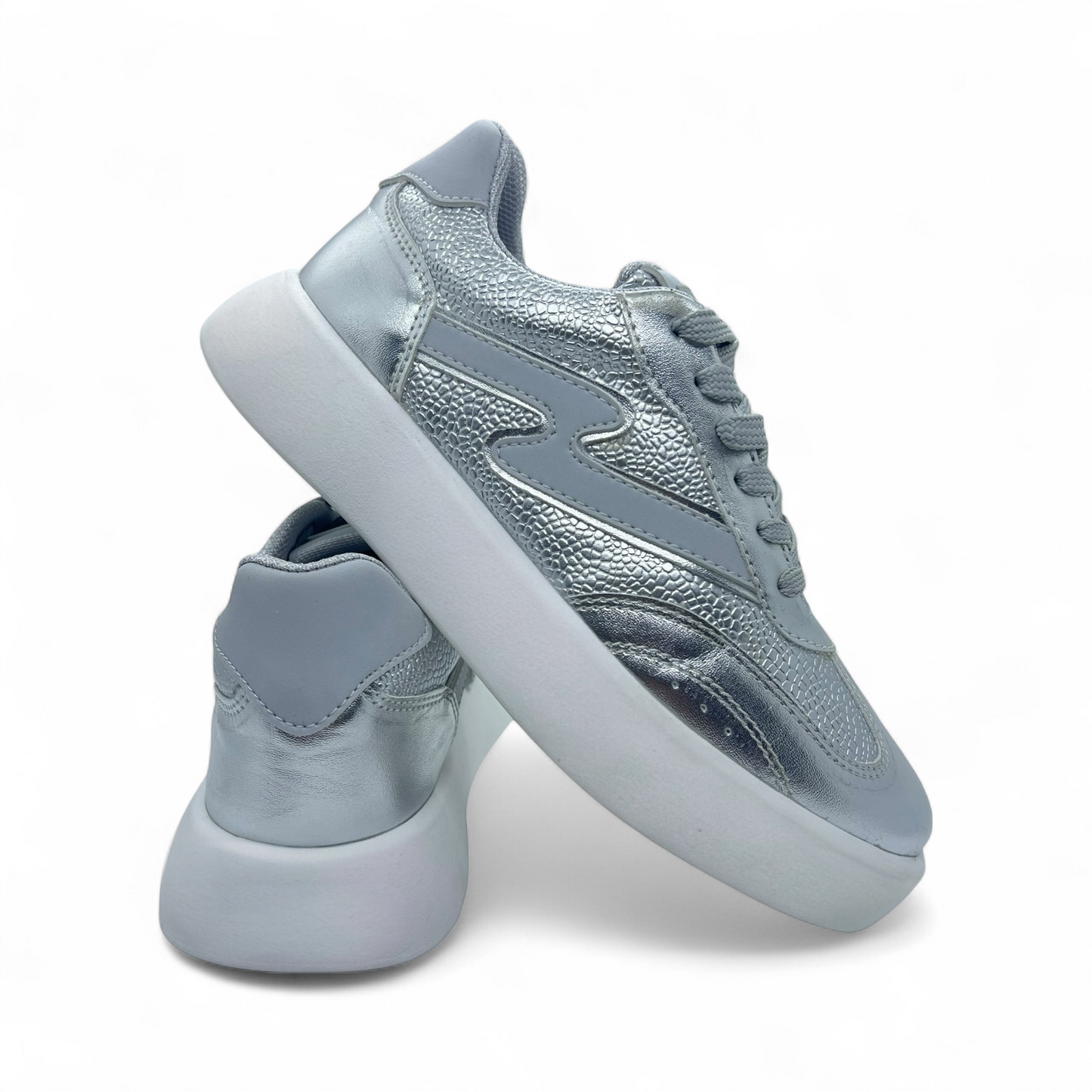 Calzado Casual Dama BMD24905-PLATEADO 10% OFF