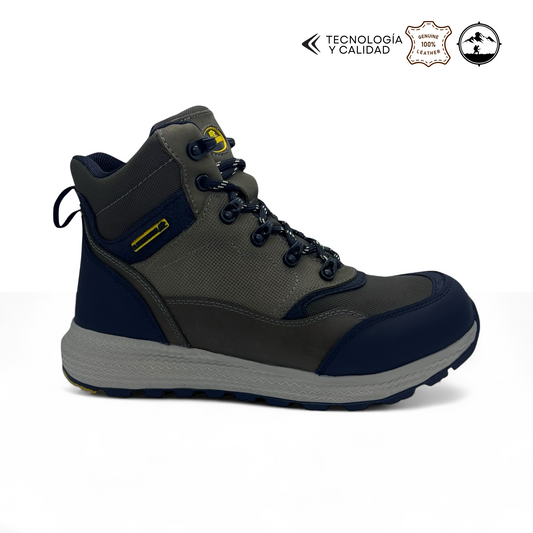Botas Hombre outdoor 100% CUERO BMH2477361-VERDE 30% OFF