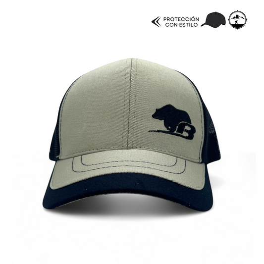Gorra Unisex  BMU2461 BEIGE/NEGRO