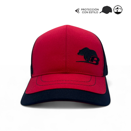 Gorra Unisex  BMU2462 ROJO/NEGRO