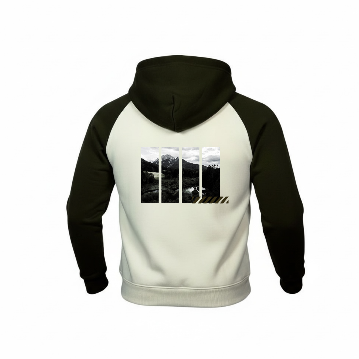 Buzo hombre bicolor BMH2581-4 Verde-beige