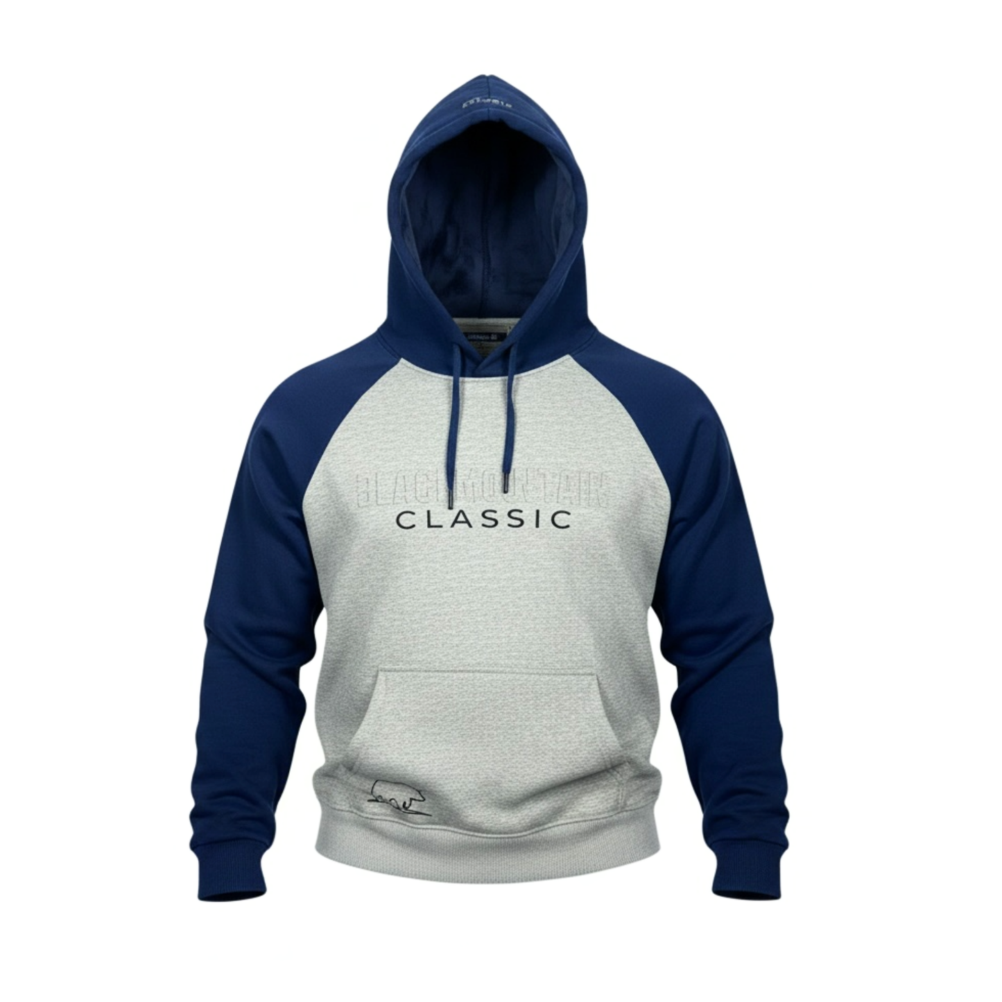 Buzo hombre bicolor BMH2581-7 Azul-gris