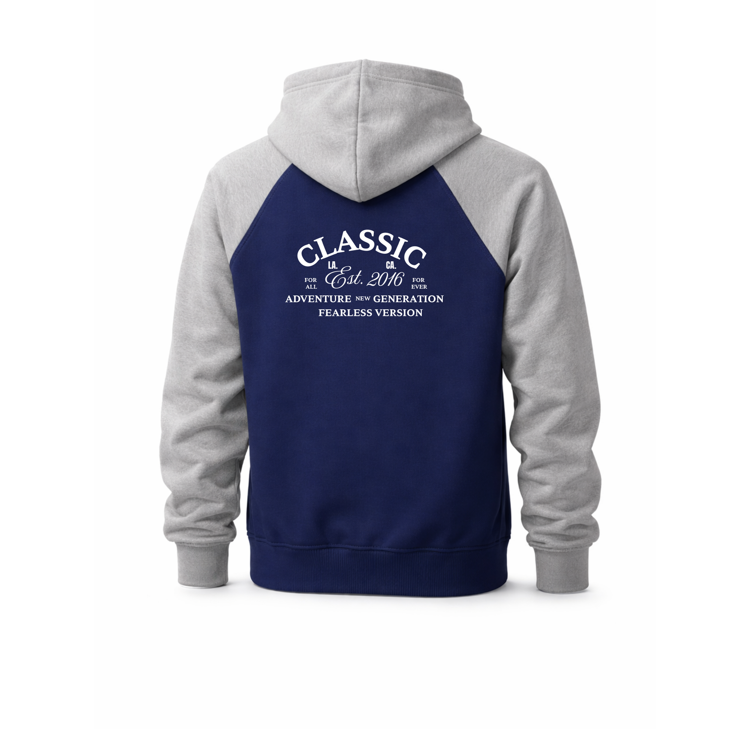 Buzo hombre bicolor BMH2581-8 Gris-azul