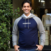 Buzo hombre bicolor BMH2581-8 Gris-azul