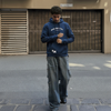 Buzo hombre casual unicolor BMH2582-7 AZUL
