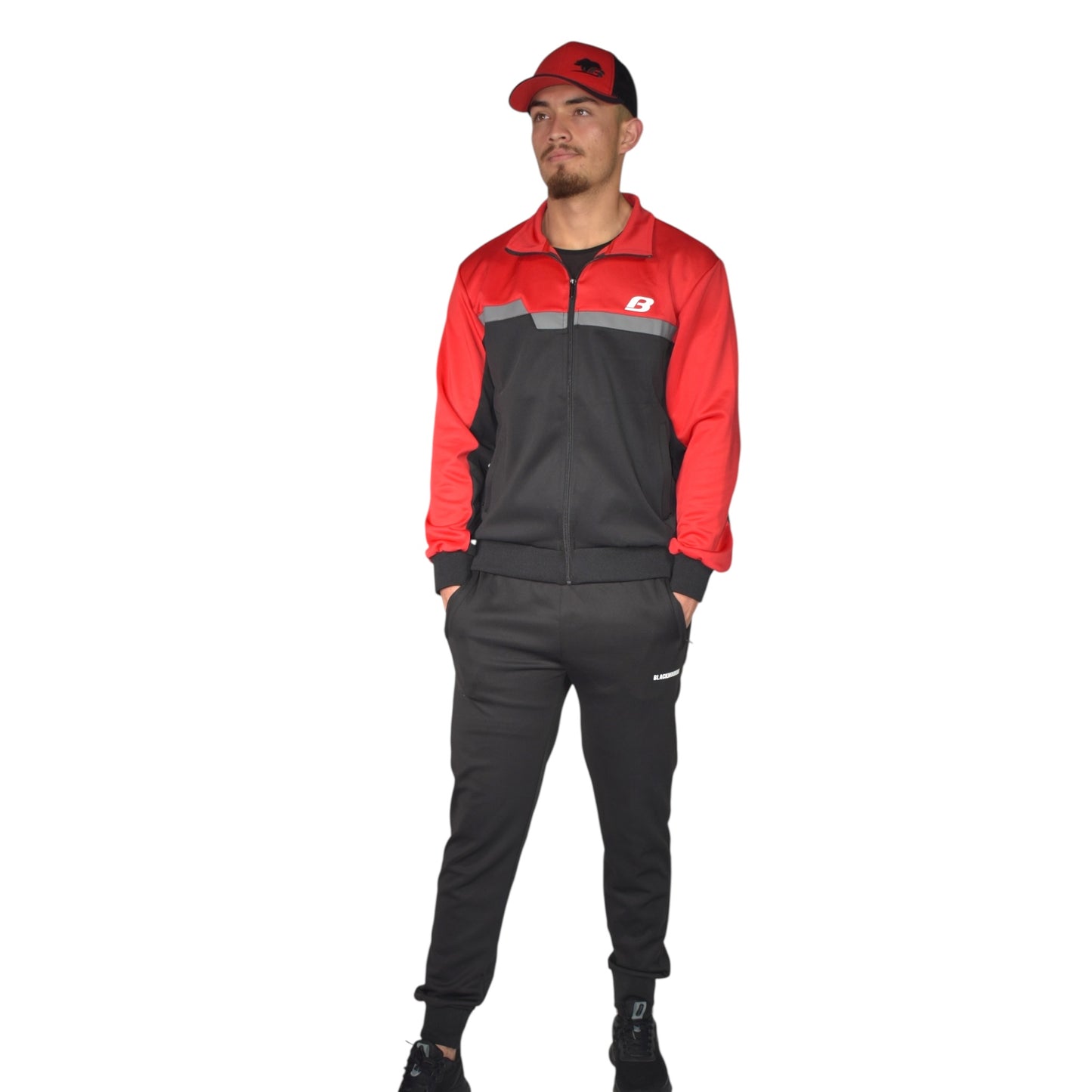 Sudadera Hombre BMU242191 - 1  Rojo negro