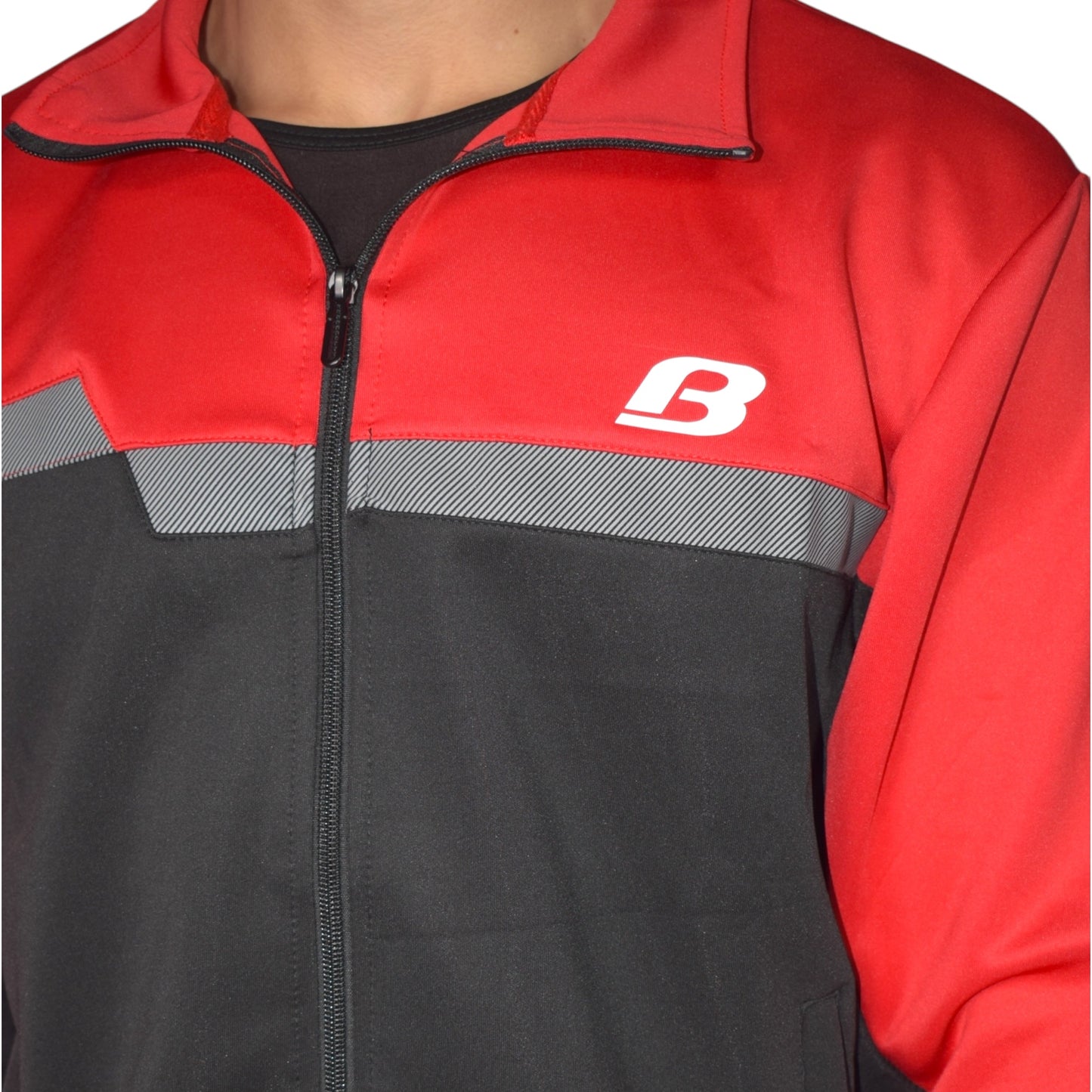 Sudadera Hombre BMU242191 - 1  Rojo negro