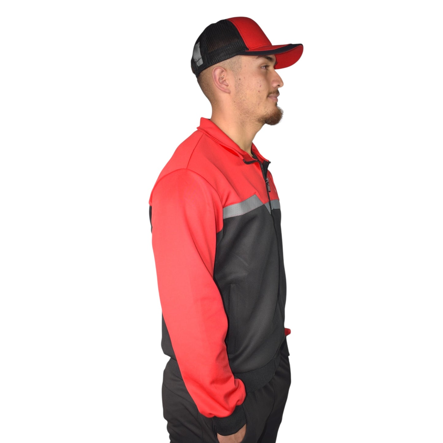 Sudadera Hombre BMU242191 - 1  Rojo negro