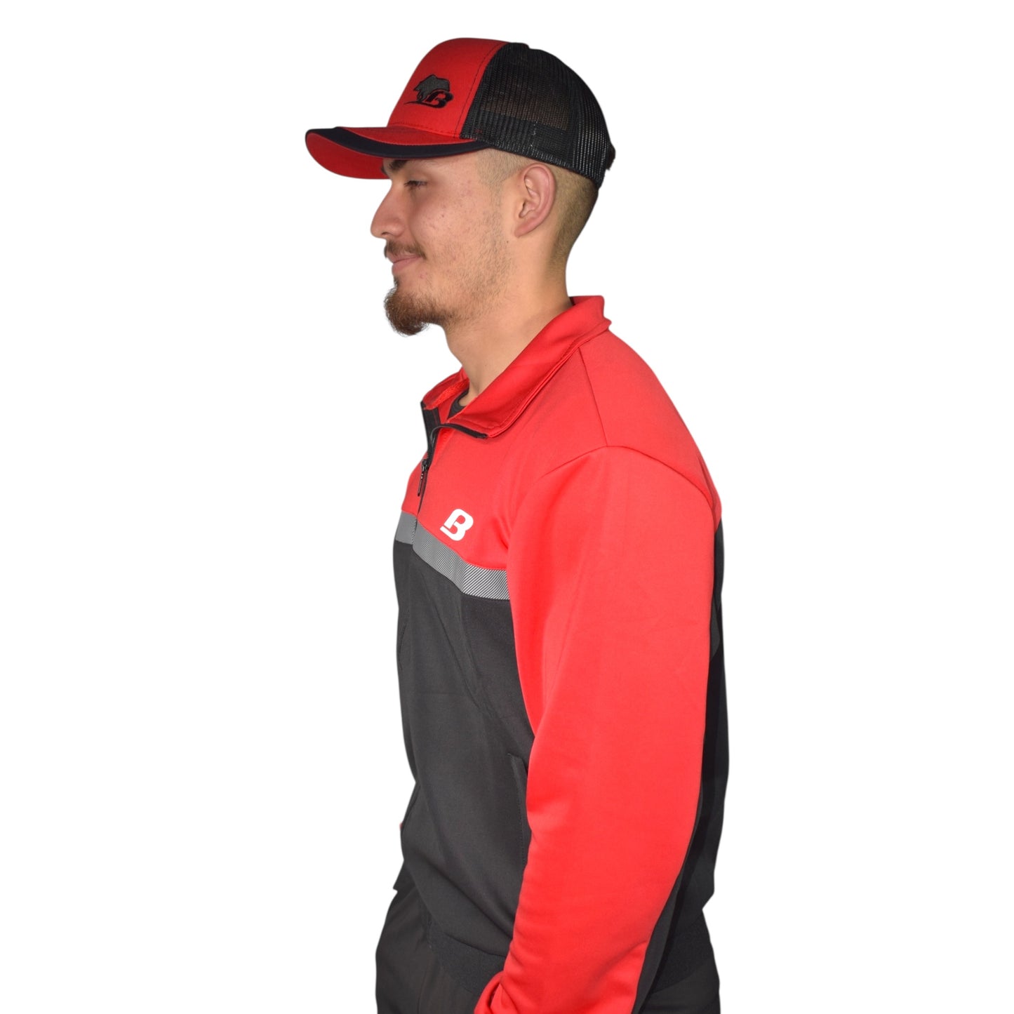 Sudadera Hombre BMU242191 - 1  Rojo negro
